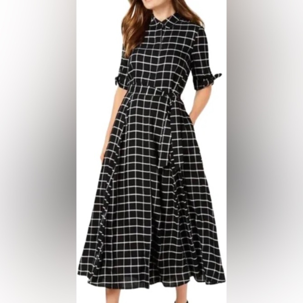 NWT Calvin Klein collared maxi dress